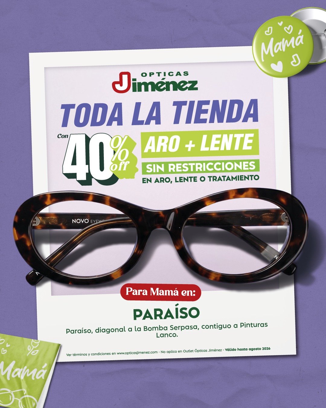 Ópticas Jiménez celebra agosto con promociones para regalar salud visual y bienestar