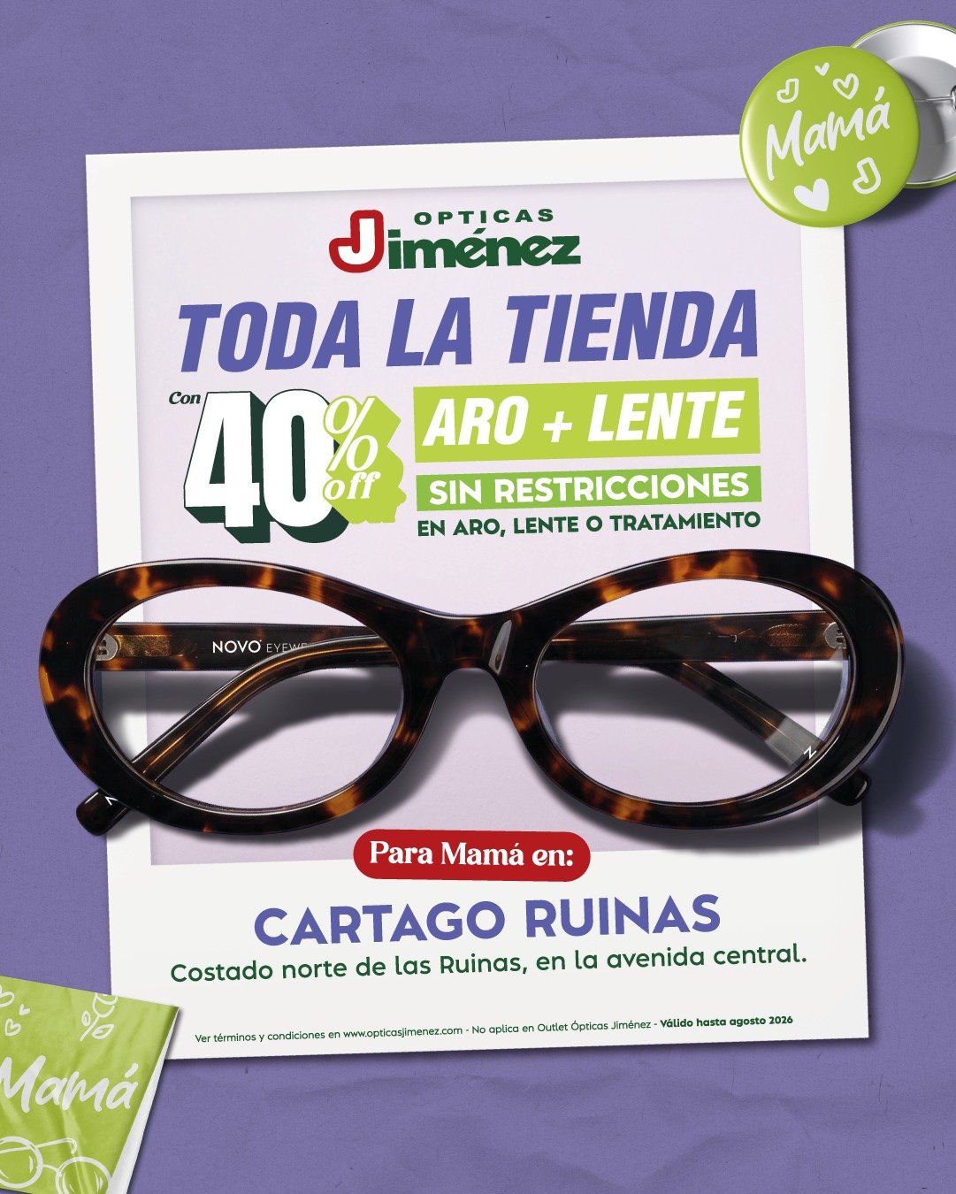 Ópticas Jiménez celebra agosto con promociones para regalar salud visual y bienestar