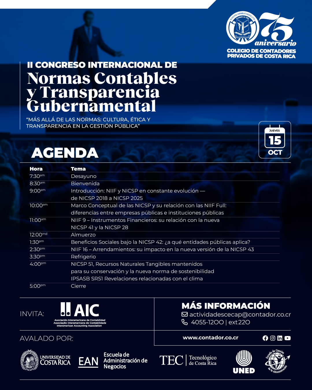 Congreso Internacional impulsa una nueva mirada sobre la contabilidad y la transparencia en la gestión pública